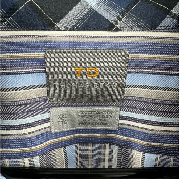 Thomas Dean Longsleeve Button Down Shirt - Picture 7 of 8